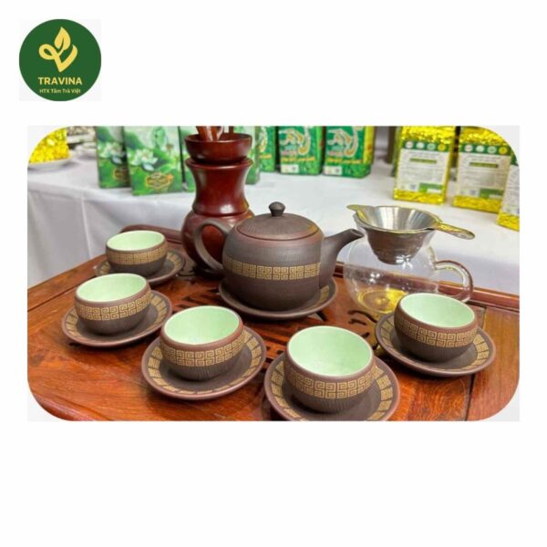 Luc Am Quan Anh Zisha Tea Set from TRAVINA, Thai Nguyen - tea set on the table