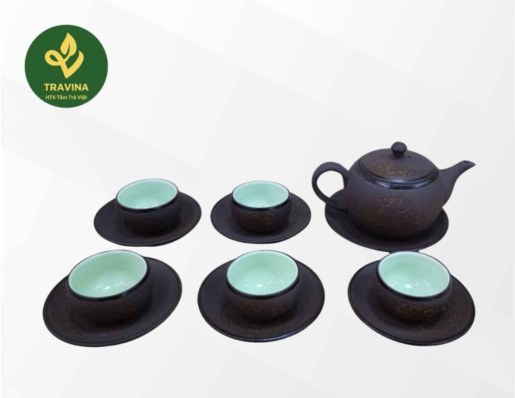 Zisha-Teeset Ngu Am An Lien von TRAVINA, Thai Nguyen – komplettes Set