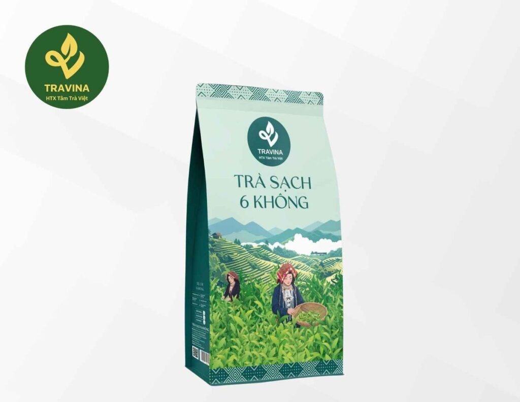 Sechs-Nein Sauberer Grüntee von TRAVINA, Thai Nguyen – Verkaufsverpackung