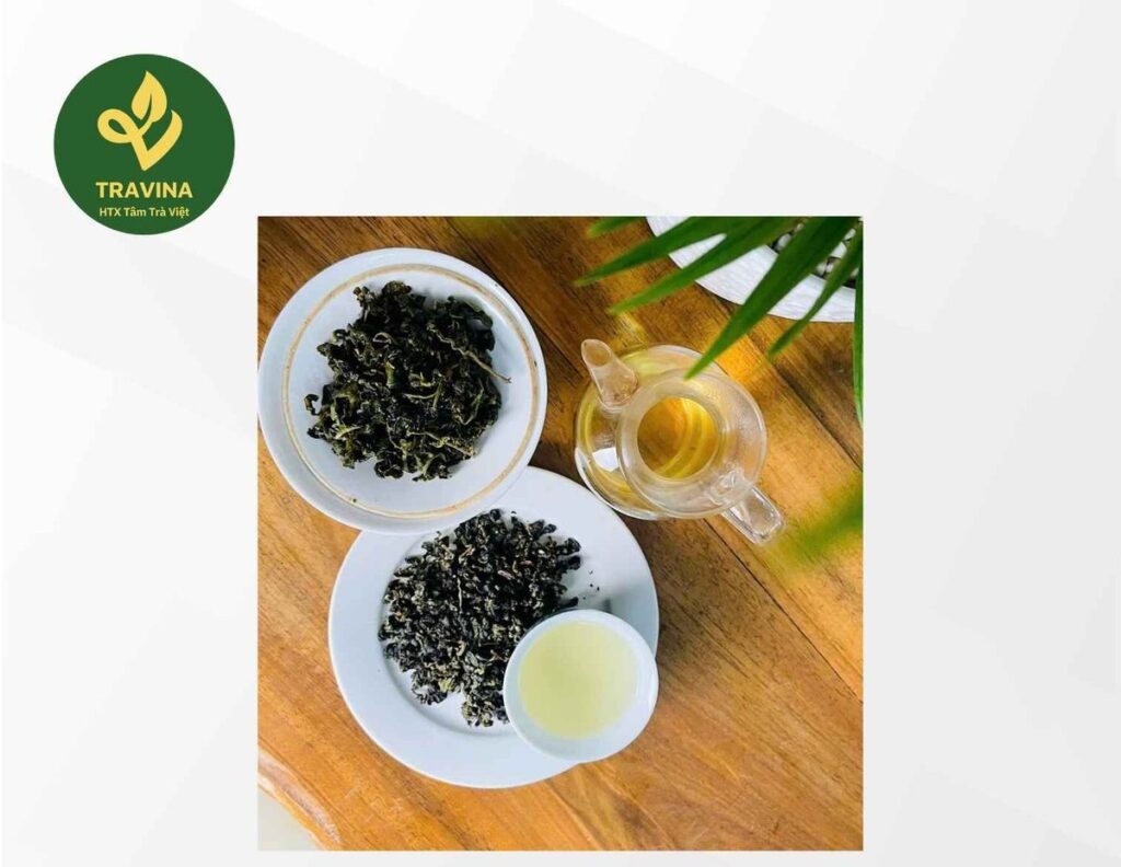 Oolong Tam Dao de TRAVINA, Thai Nguyen – hoja seca y licor