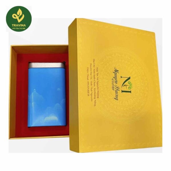 Estuche de regalo Tam Tra Nguyen Huong de TRAVINA, Thai Nguyen – caja de regalo, abierta