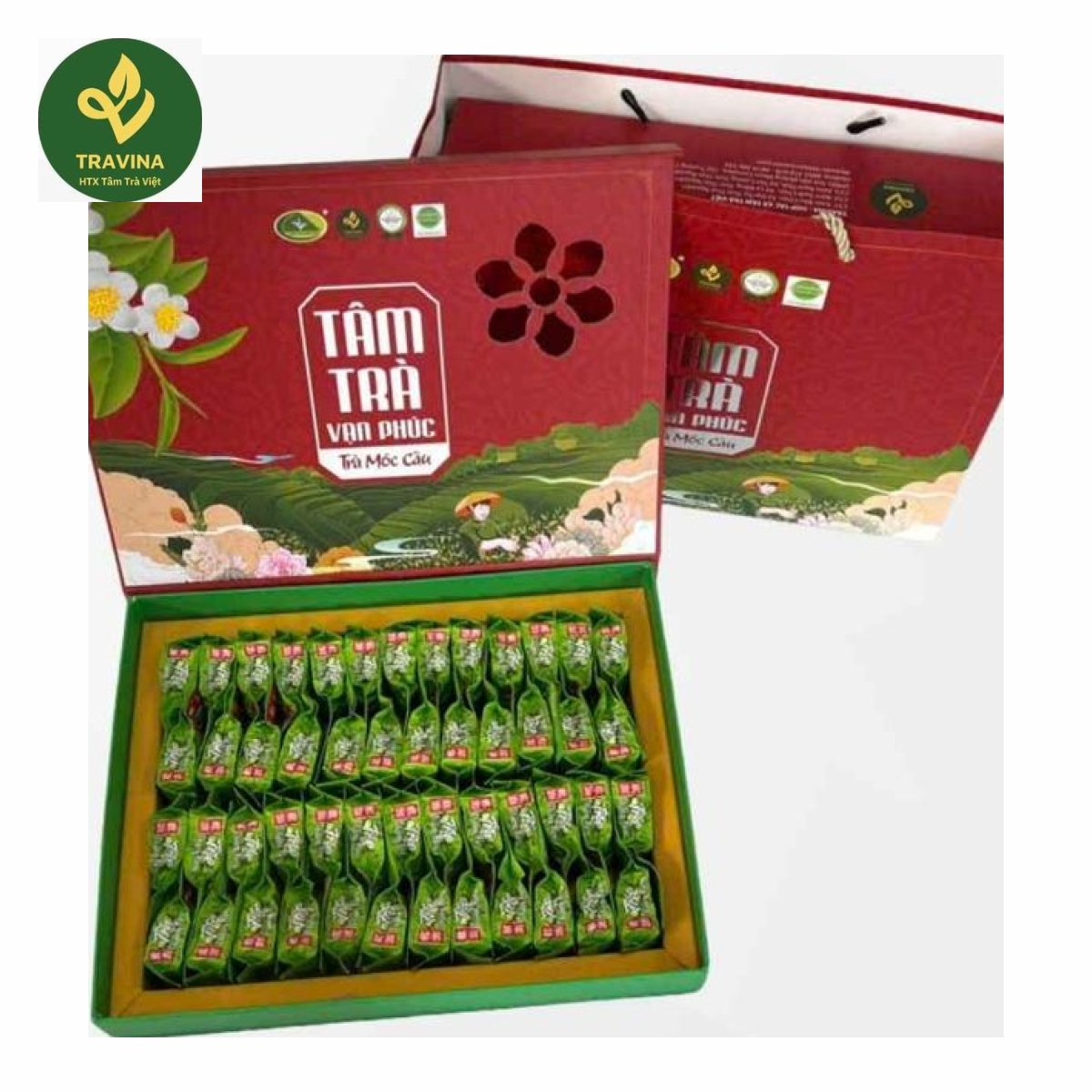 Подарочный набор Tam Tra Van Phuc от TRAVINA, Тхайнгуен — подарочная коробка, открытая
