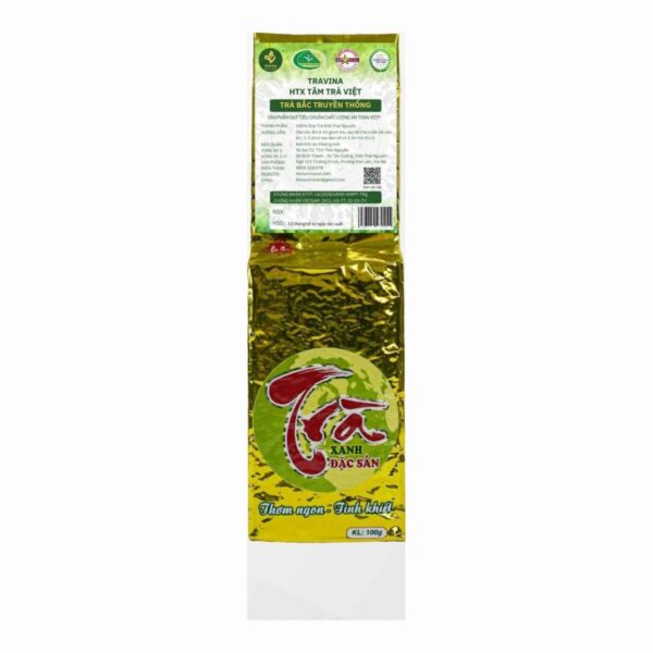 Traditional Northern Green Tea from TRAVINA, Thai Nguyen - packaging, front view