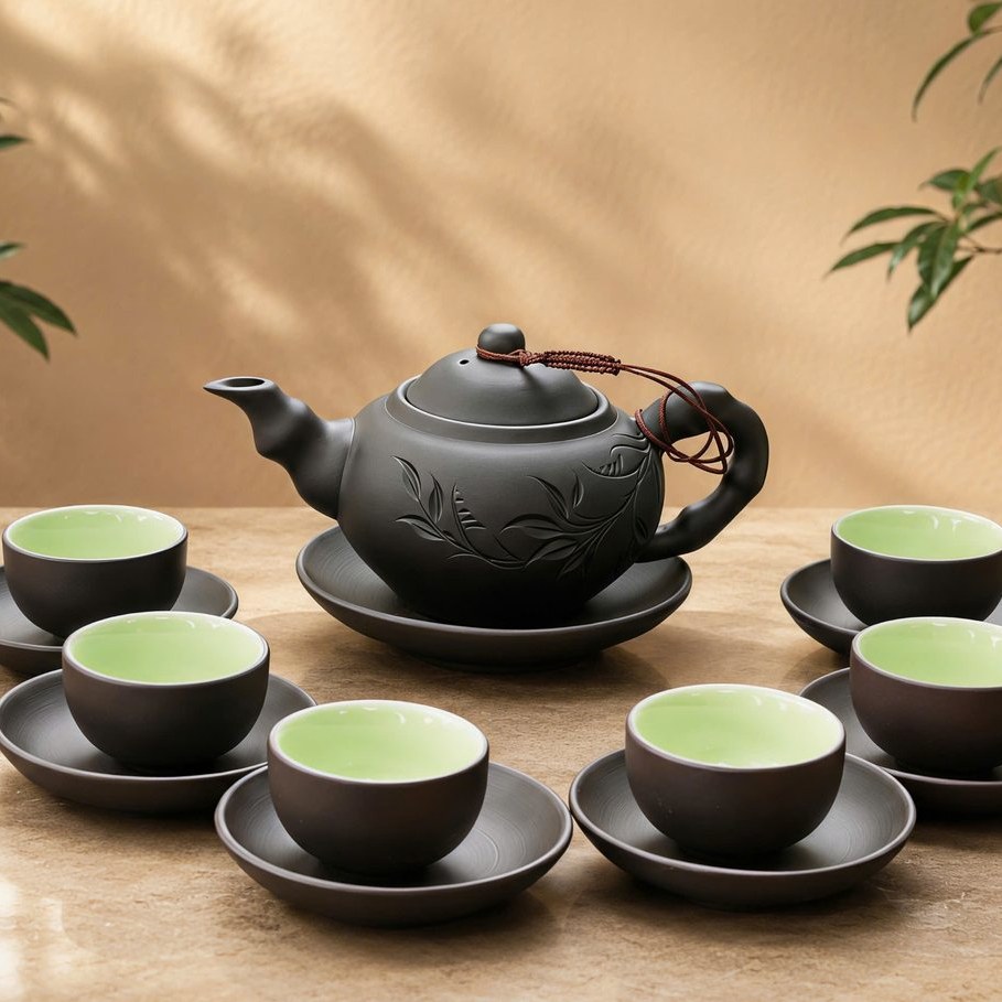 Zisha-Teeset Tu Sa Khac Truc von TRAVINA, Thai Nguyen, Vietnam – Verkaufsverpackung