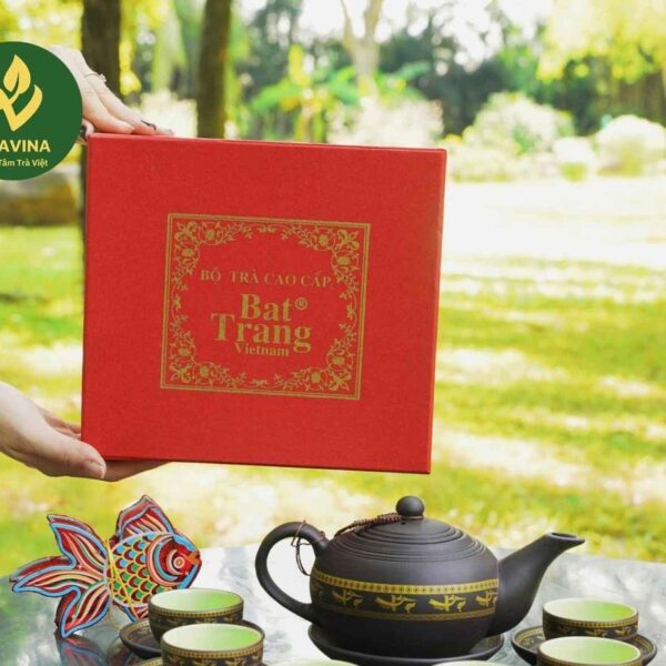 Zisha-Teeset Tu Sa Lac Hong von TRAVINA, Thai Nguyen – Geschenkbox