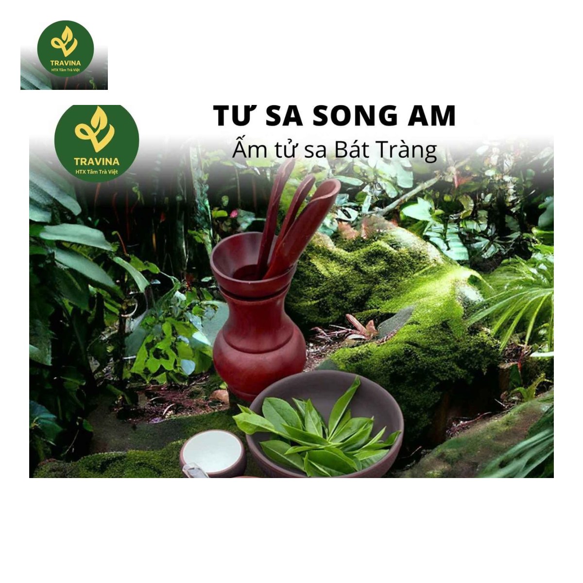 Tu Sa Song Am Zisha Tea Set from TRAVINA, Thai Nguyen - set photographed in the garden