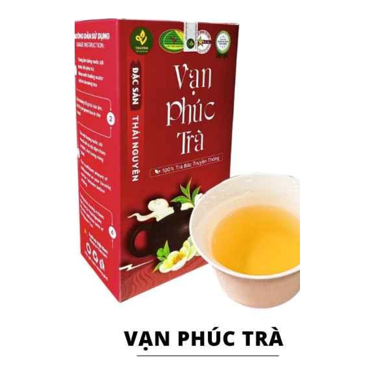 Caja de Té Van Phuc de TRAVINA, Thai Nguyen – caja y taza infusionada