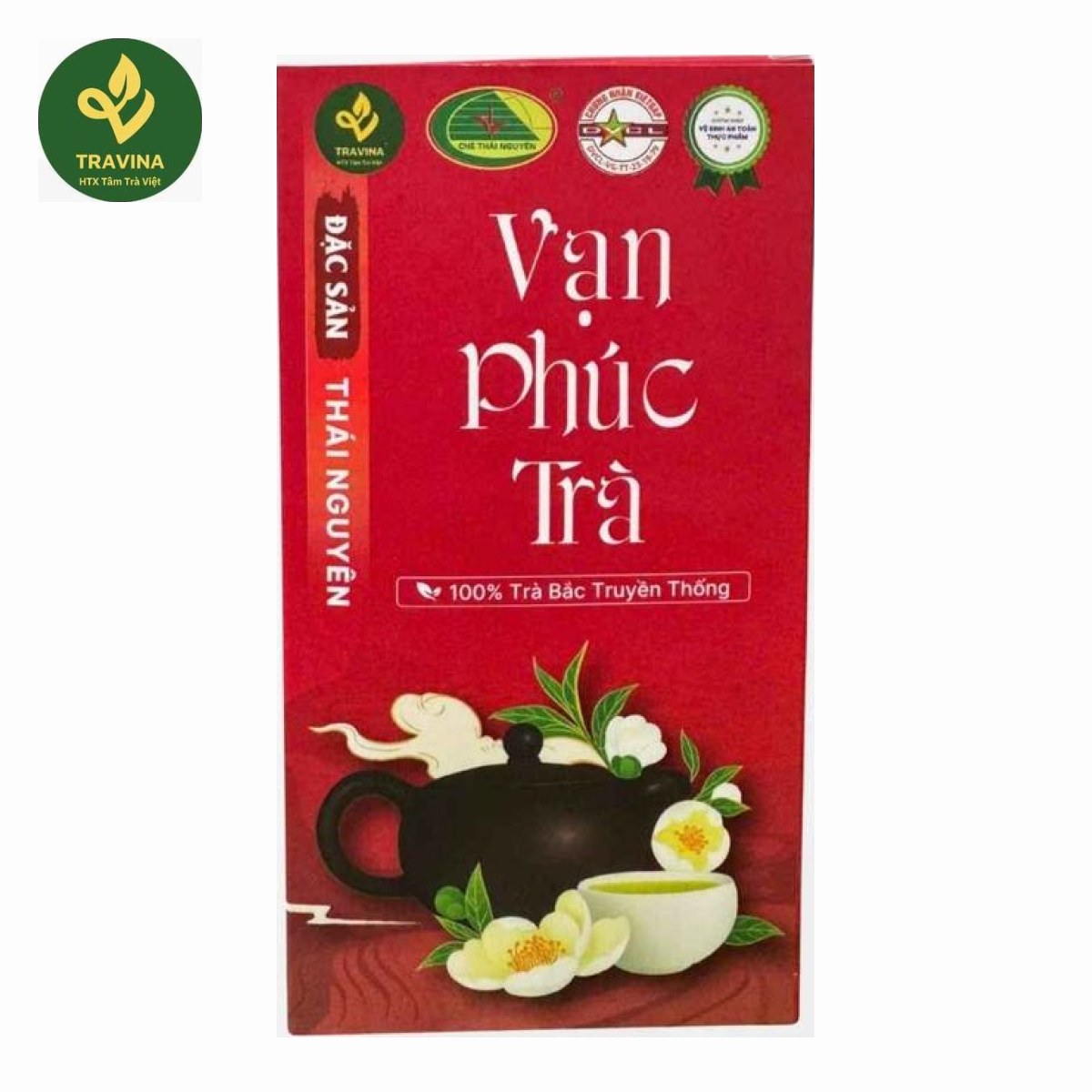 Caja de Té Van Phuc de TRAVINA, Thai Nguyen, Vietnam – envase de venta