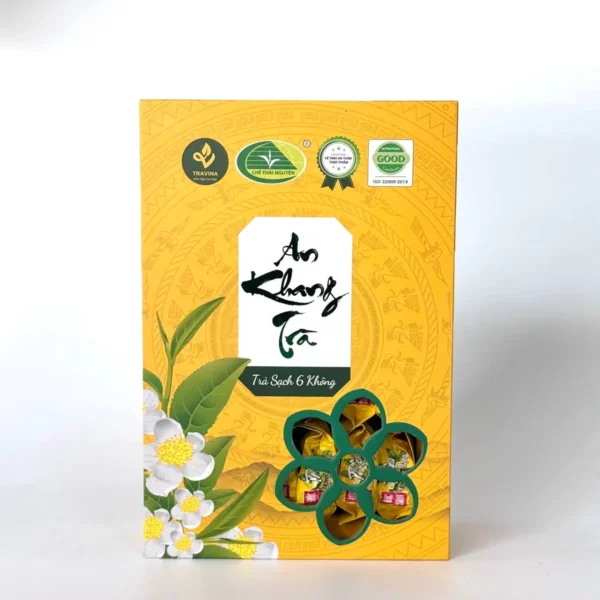 An Khang Needle Tea Gift Box – front of box