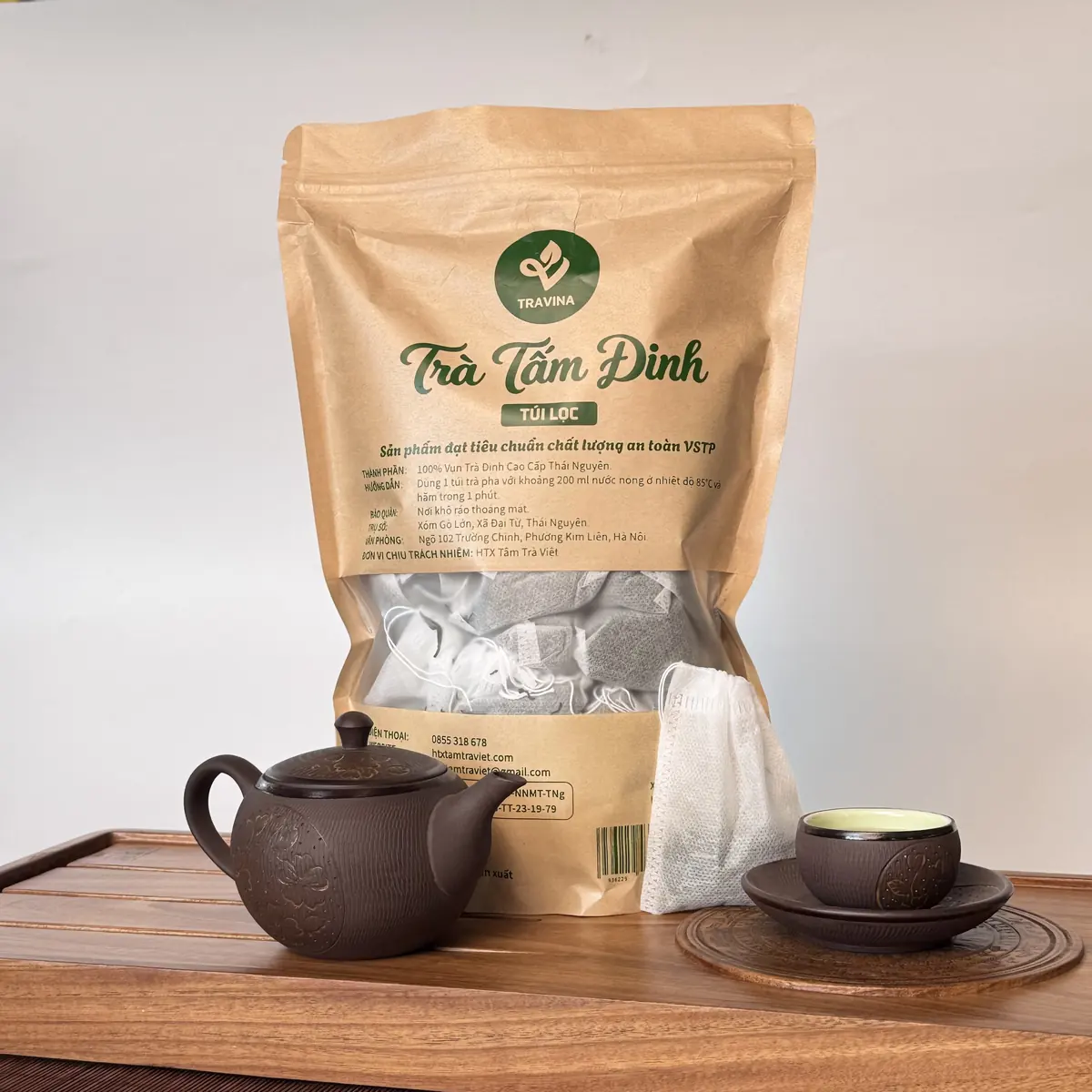 Broken Needle Tea Bags – brewed in a zisha teapot