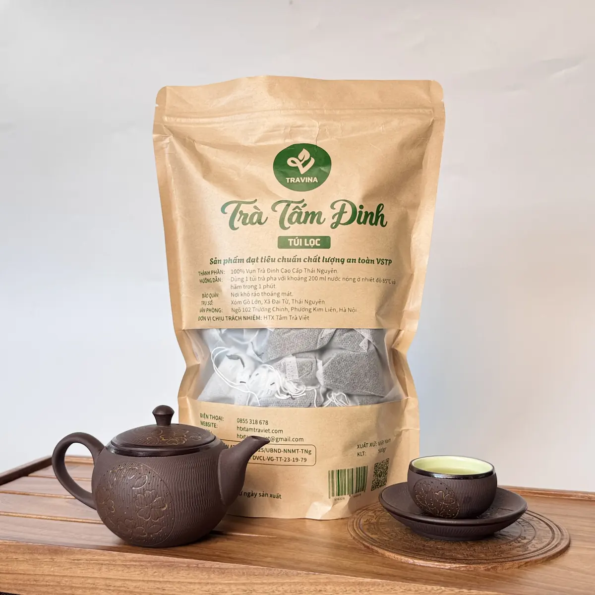 Broken Needle Tea Bags – brewed in a zisha teapot