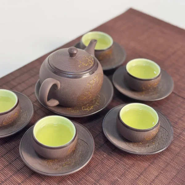 Ngu Am An Lien Zisha Tea Set – tea set side view