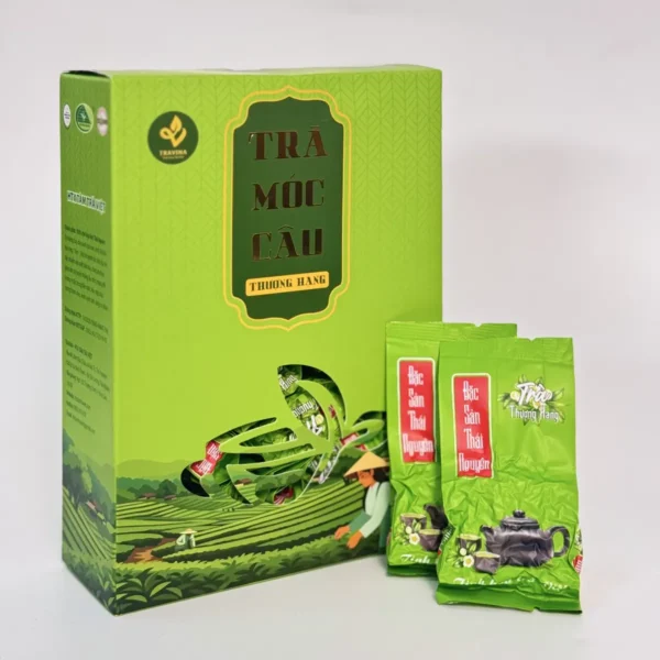 Premium Moc Cau Tea Box 20 Sachets – box with sachets