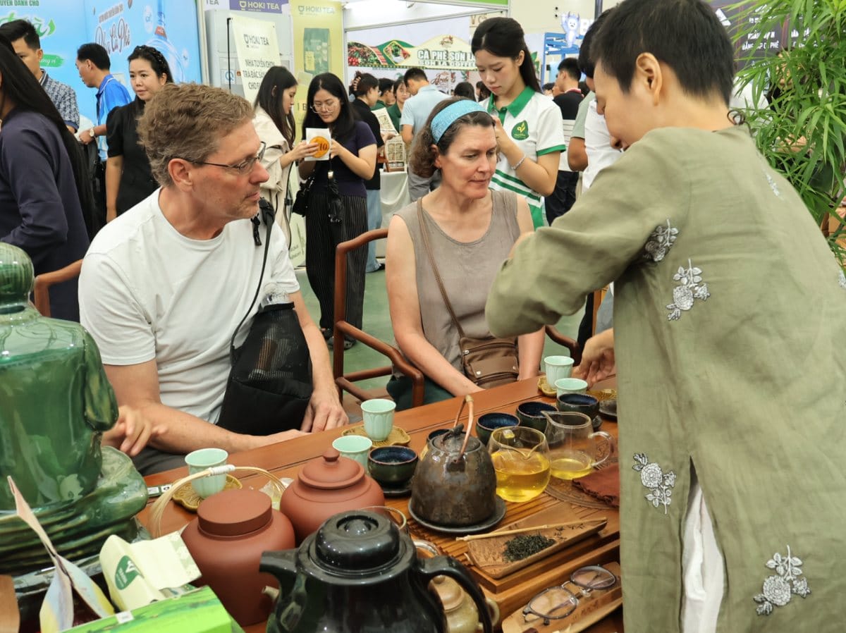 Travina tea booth at Tea Show Hanoi 2026